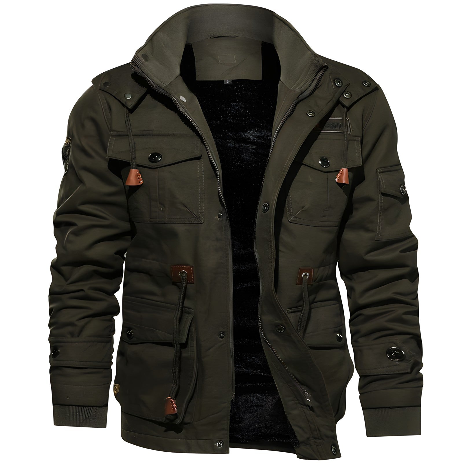 Men's Fleece Lined Military Field Jacket