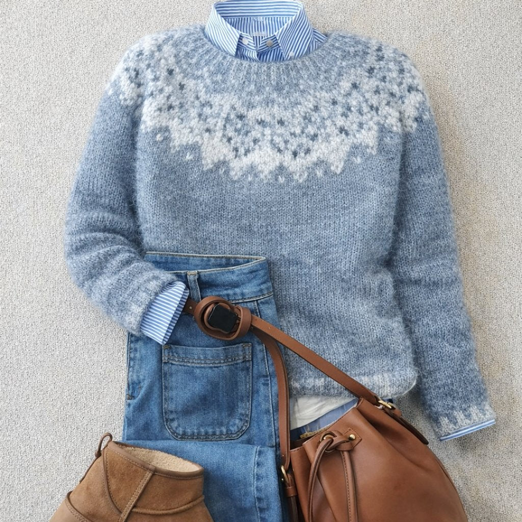 Women's Fair Isle Yoke Crewneck Sweater
