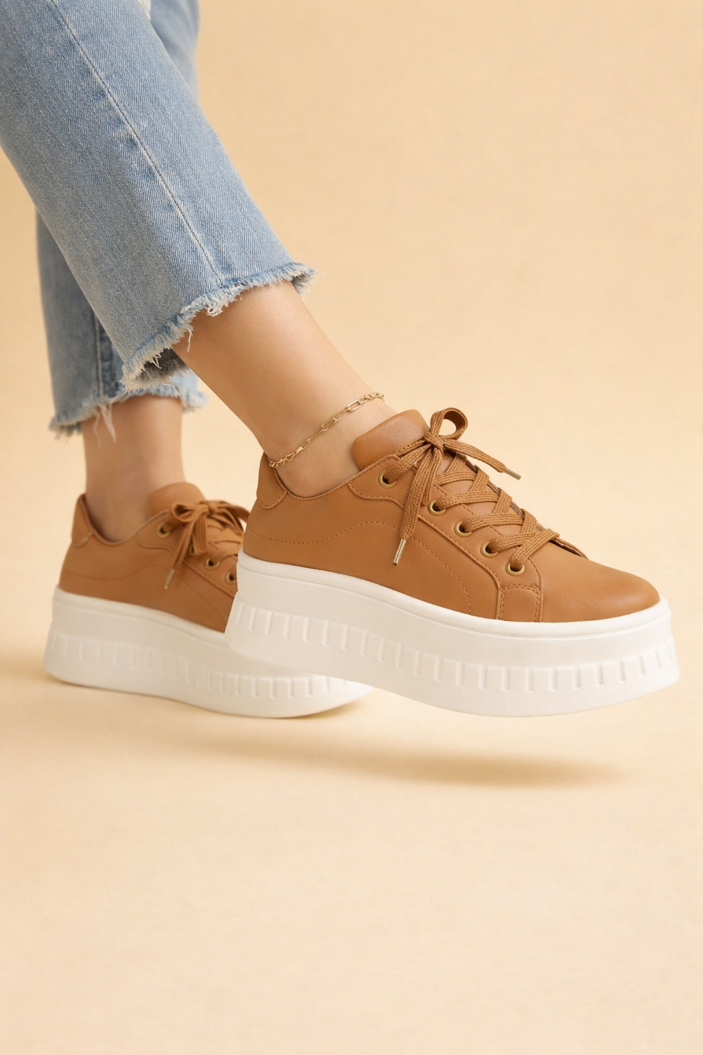 Women's Lace-Up Platform Sneakers